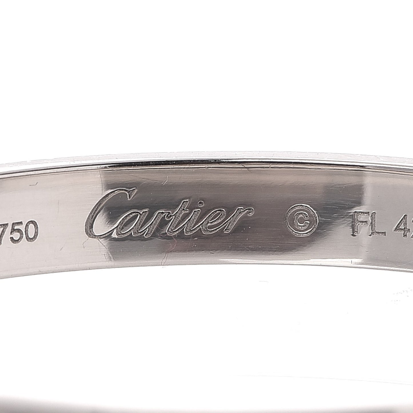 18K White Gold LOVE Bracelet 16
