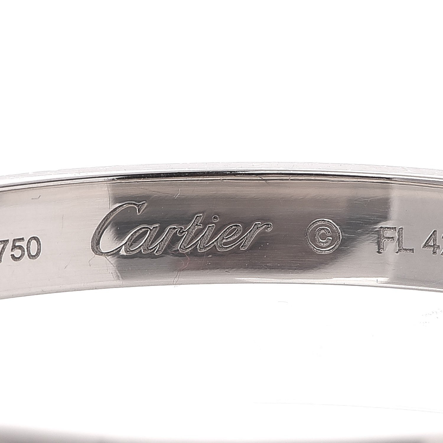 Cartier 18K White Gold LOVE Bracelet 16 4 of 8