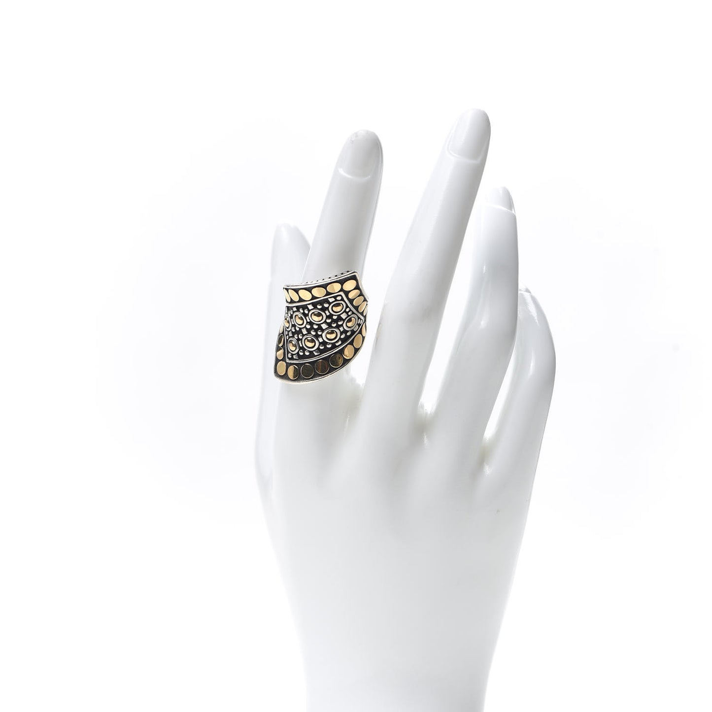 Sterling Silver 18K Yellow Gold Jaisalmer Wrap Ring 55 7.25