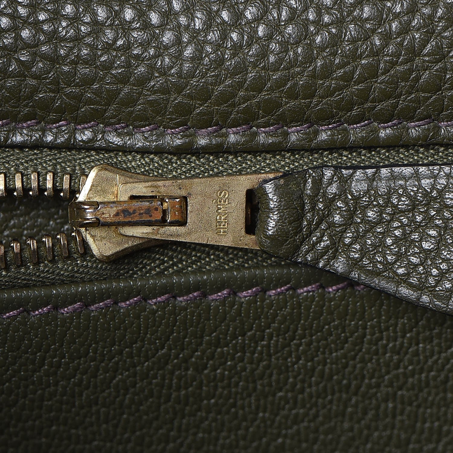 Hermes Togo Kelly Retourne 32 Vert Olive 12 of 31