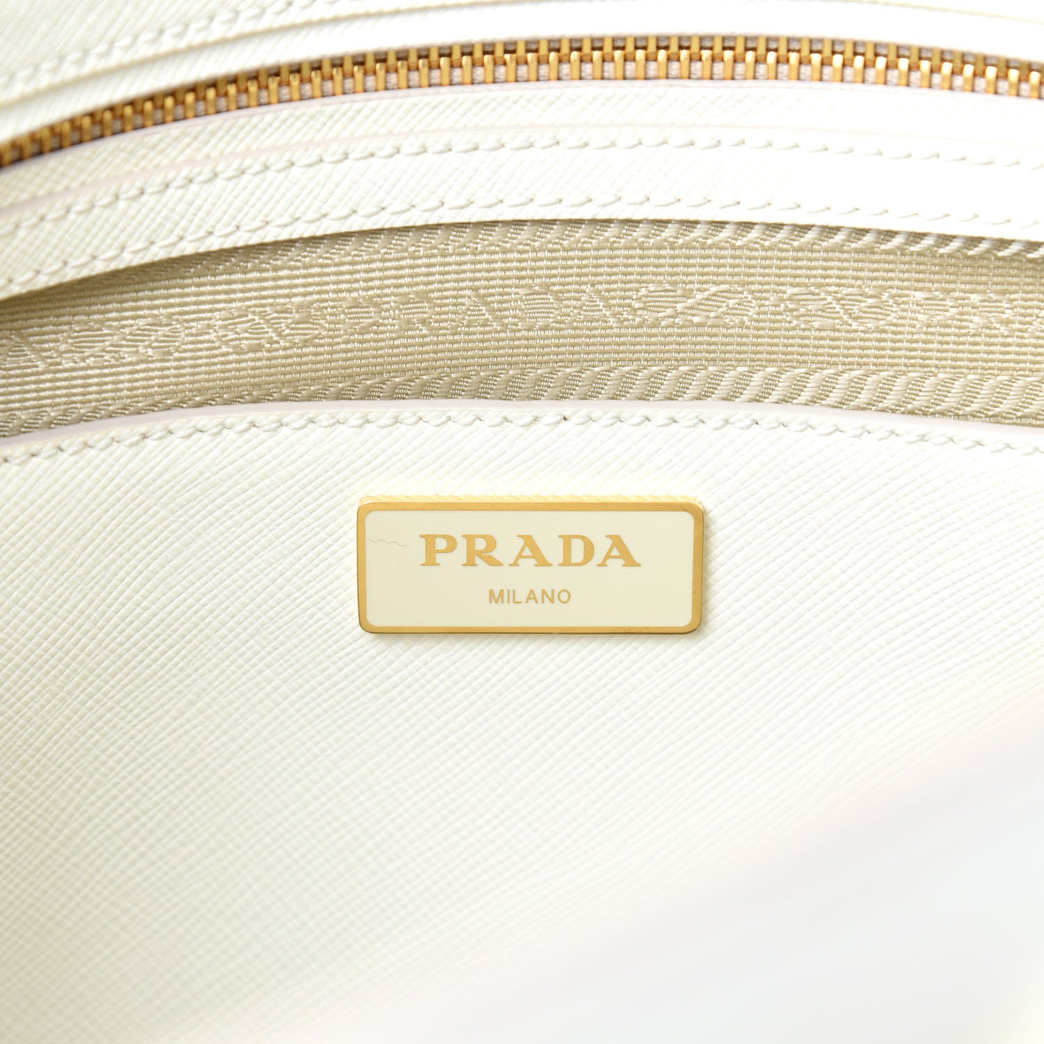 Prada Saffiano Lux Large Galleria Double Zip Tote White 10 of 12