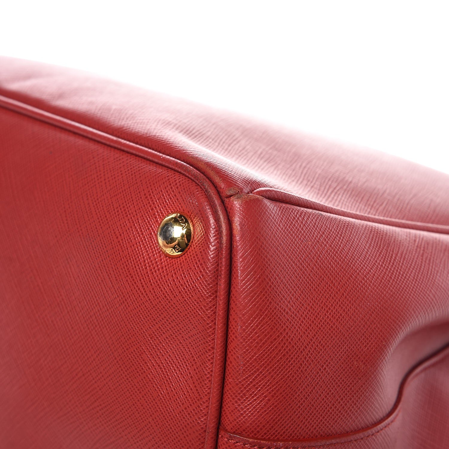 Prada Saffiano Large Galleria Double Zip Tote Fuoco 12 of 13