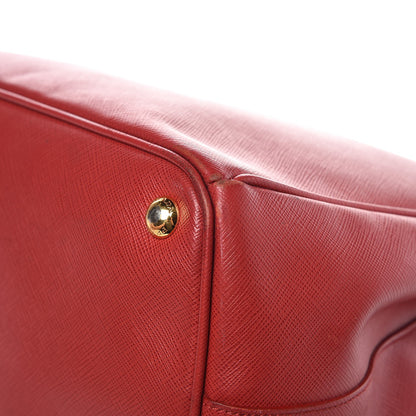 Prada Saffiano Large Galleria Double Zip Tote Fuoco 12 of 13