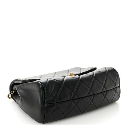 Chanel Lambskin Quilted Side Flap Black 4 of 9