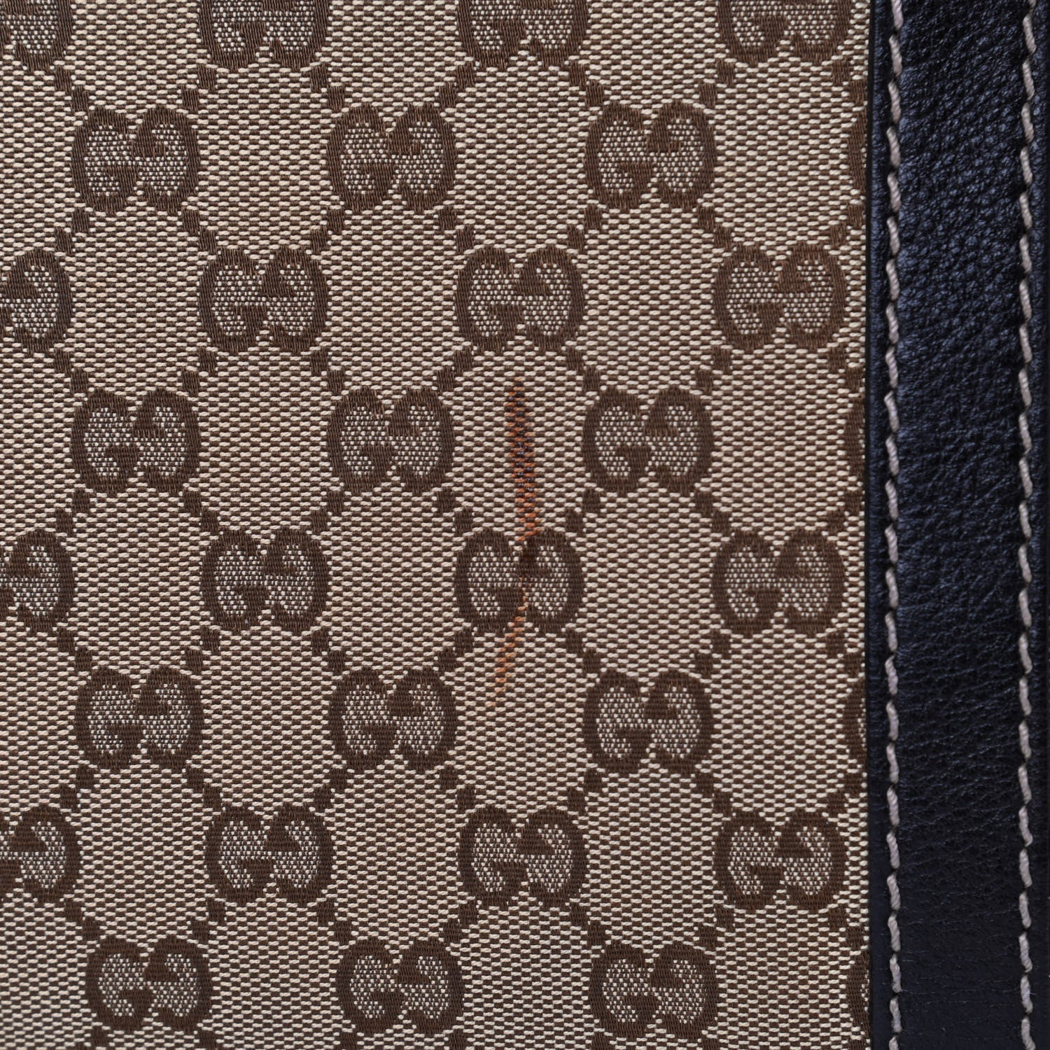 Gucci Monogram New Ladies Web Tote Dark Brown 7 of 9