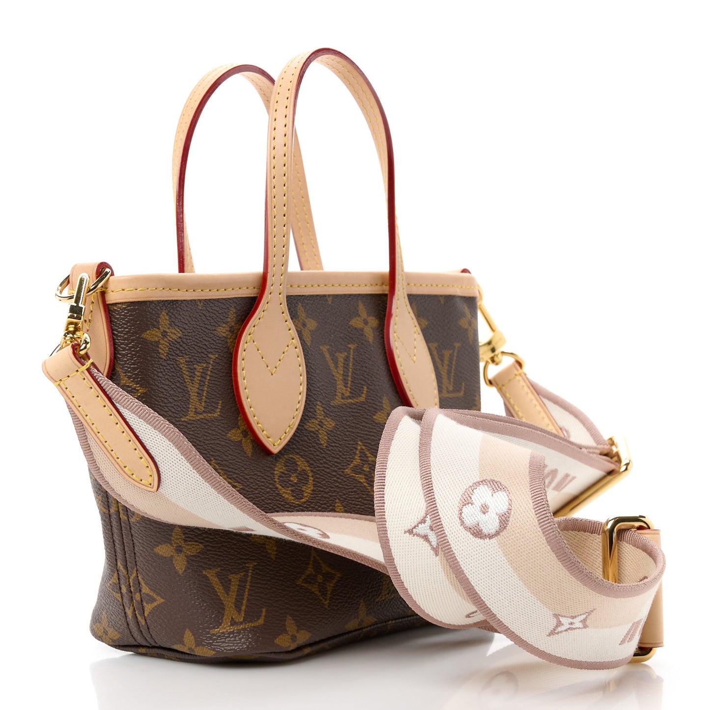 LOUIS VUITTON Monogram Neverfull BB Beige
