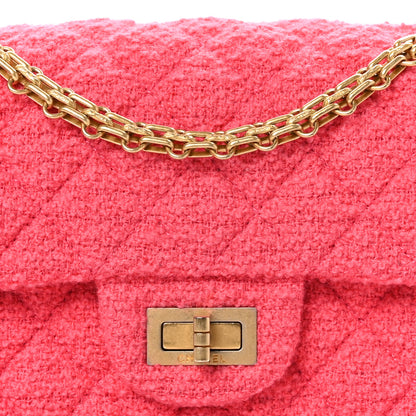 Chanel Tweed Quilted 2.55 Reissue Mini Flap Pink 8 of 10