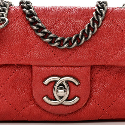 Chanel Caviar Quilted Mini Simply CC Flap Red 8 of 15