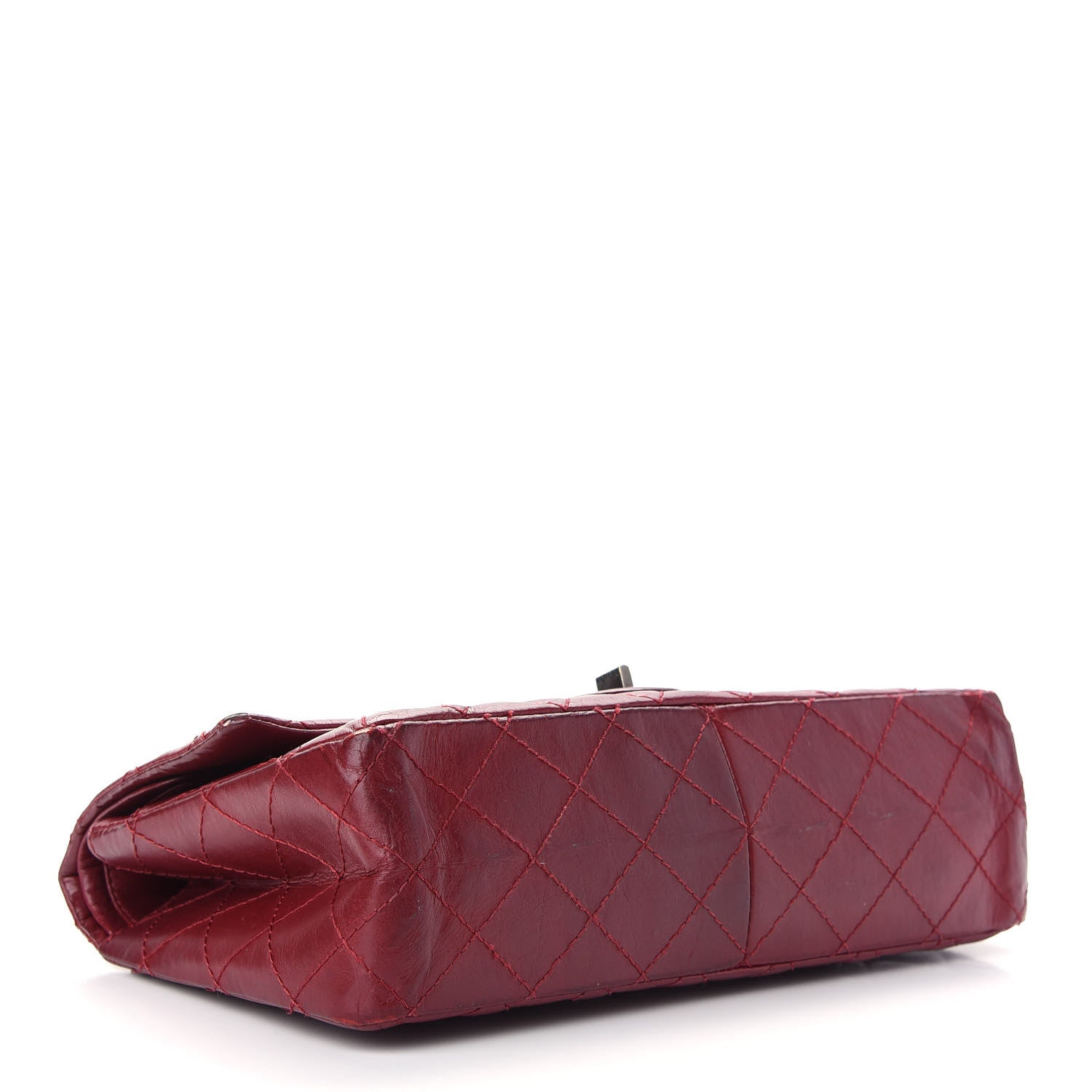 Chanel Aged Calfskin Quilted 2.55 Reissue 226 Flap Red 3 of 9
