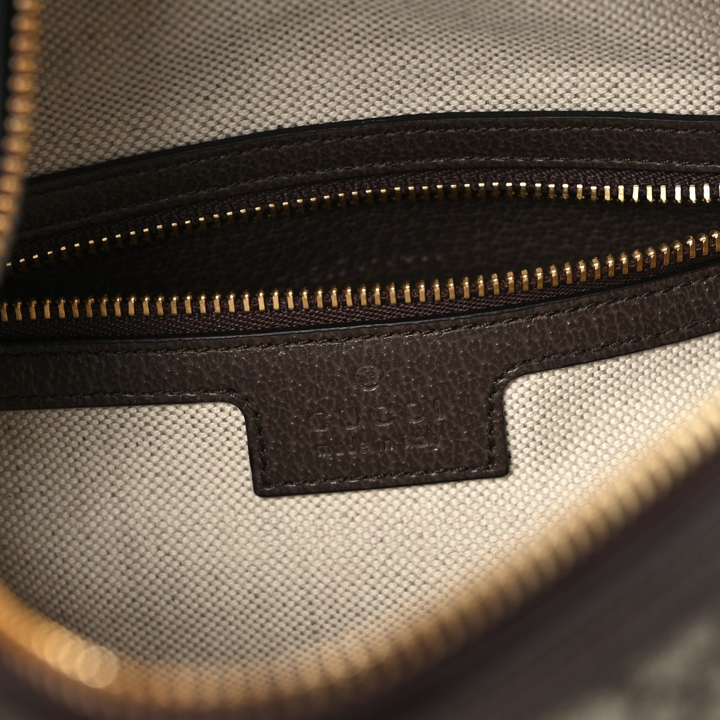 GG Supreme Monogram Textured Calfskin Web Super Mini Ophidia Shoulder Bag Beige Ebony New Acero