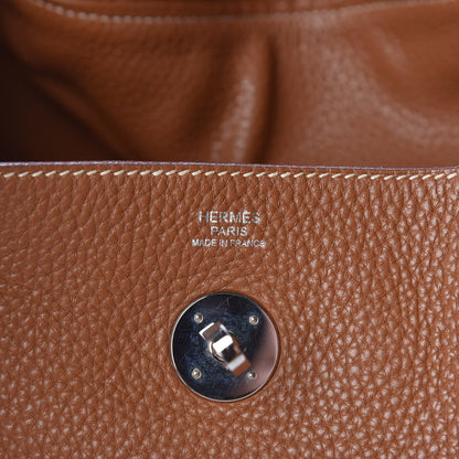 Hermes Taurillon Clemence Lindy 30 Gold 6 of 14