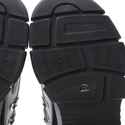 Gucci X SEGA Mesh Technical Canvas Calfskin Reflective Mens Flashtrek Sneakers 9.5 Silver Black 6 of 7