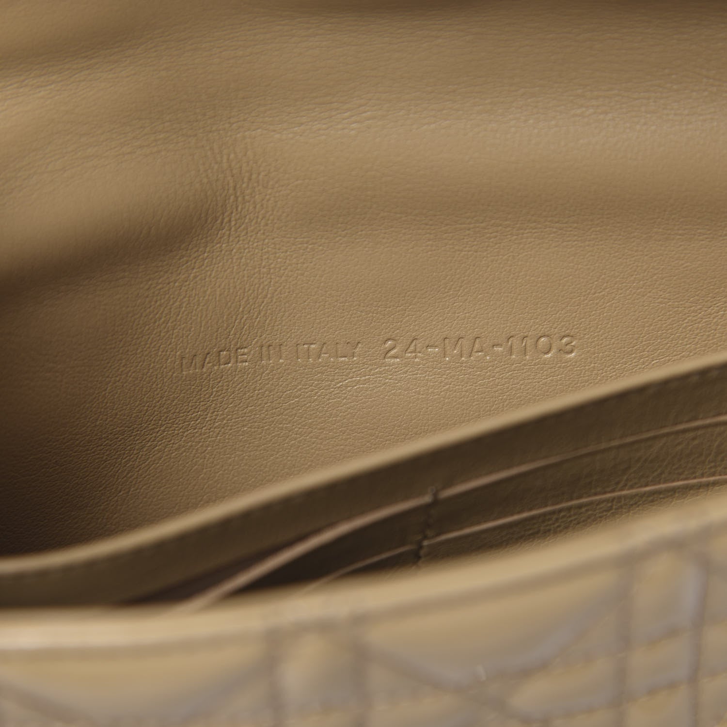 Christian Dior Patent Cannage New Lock Pouch Beige 6 of 11