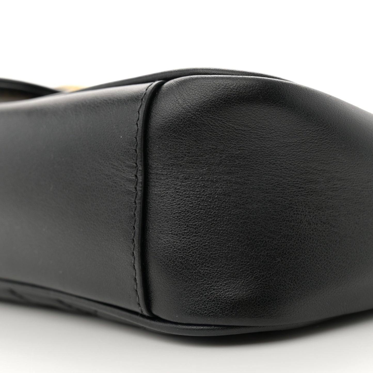 Calfskin Matelasse Small GG Marmont Shoulder Bag Black