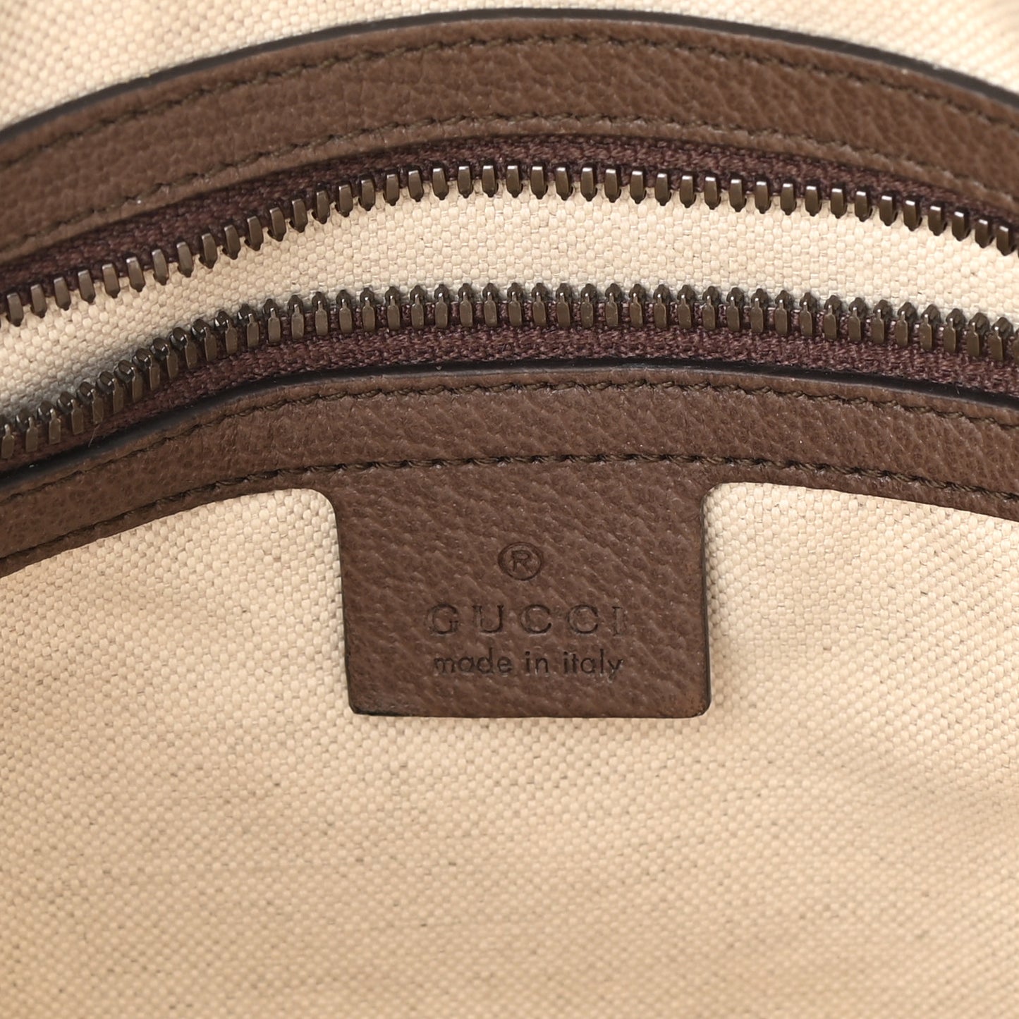 GG Supreme Monogram Web Small Ophidia Messenger Bag Brown