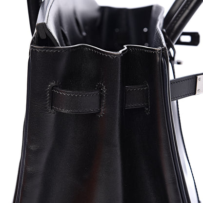 Hermes Box Birkin 35 Black Bleu Marine 11 of 42