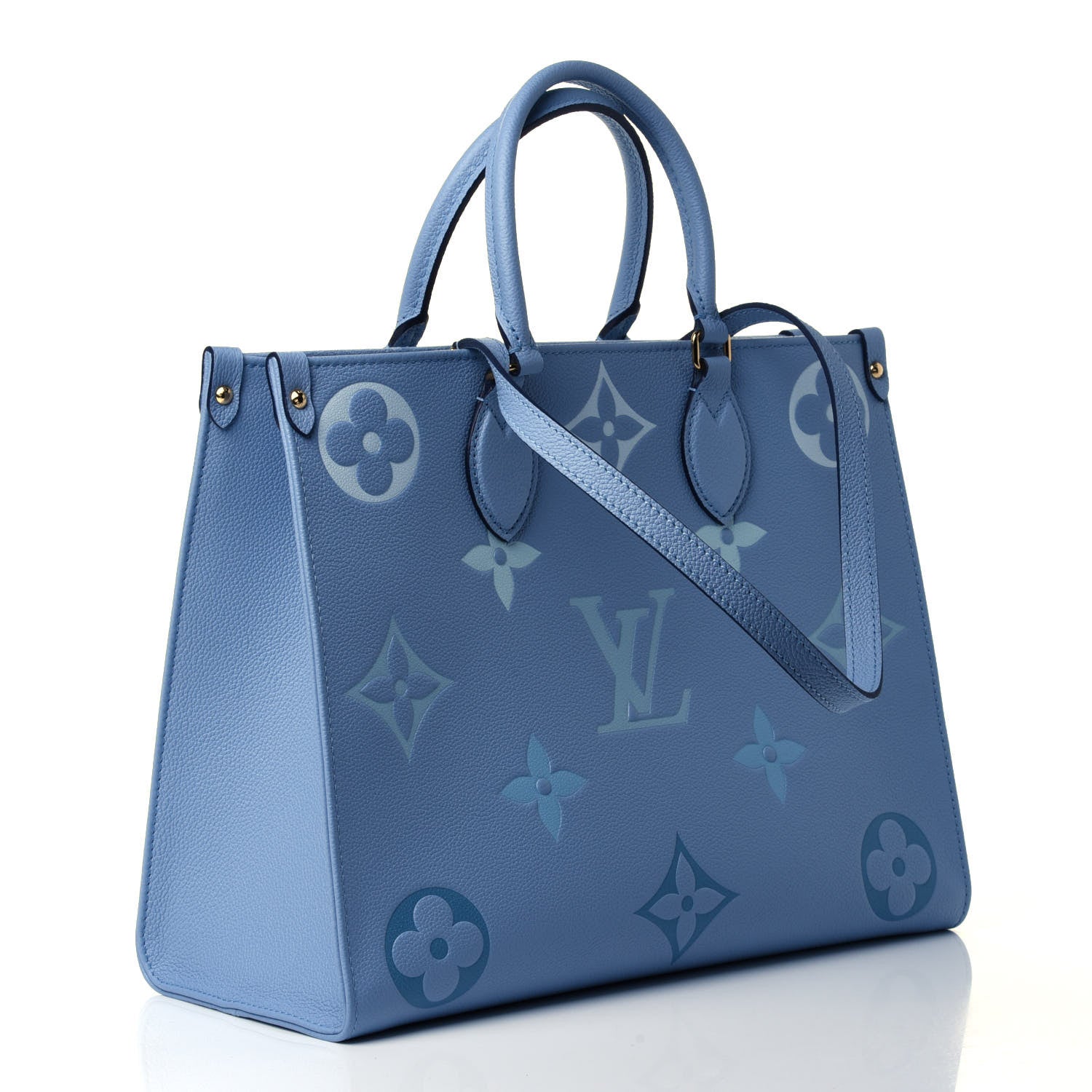 Louis Vuitton Empreinte Monogram Giant By The Pool Onthego MM Summer Blue 2 of 4