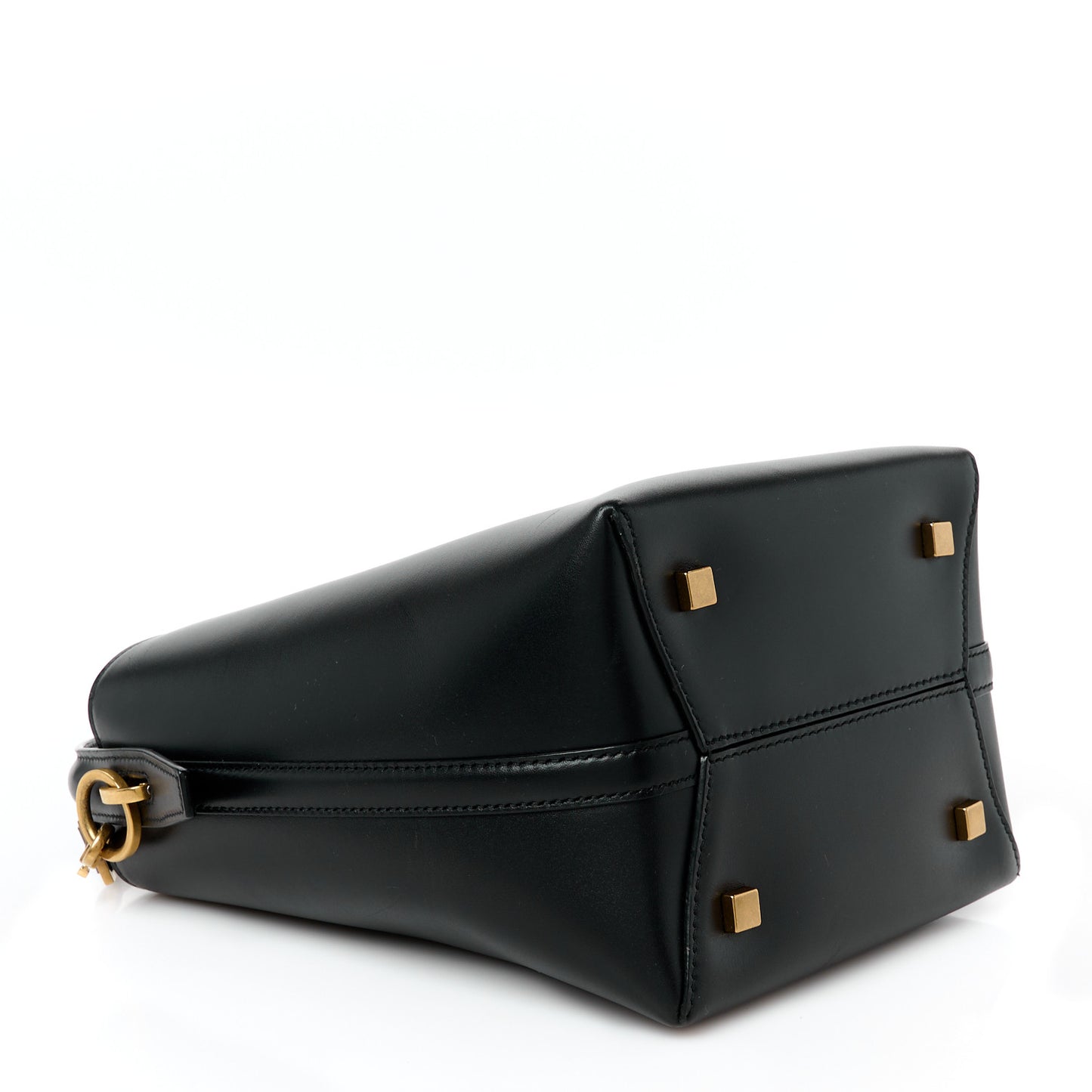 Shiny Calfskin Le 37 Mini Bucket Bag Black