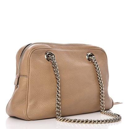 Gucci Pebbled Calfskin Small Soho Bowler Camelia 3 of 15