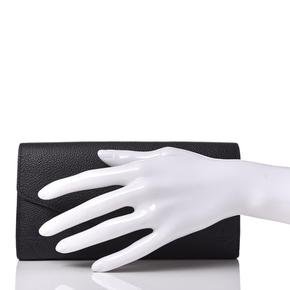 Louis Vuitton Empreinte Sarah Wallet NM Black 2 of 7
