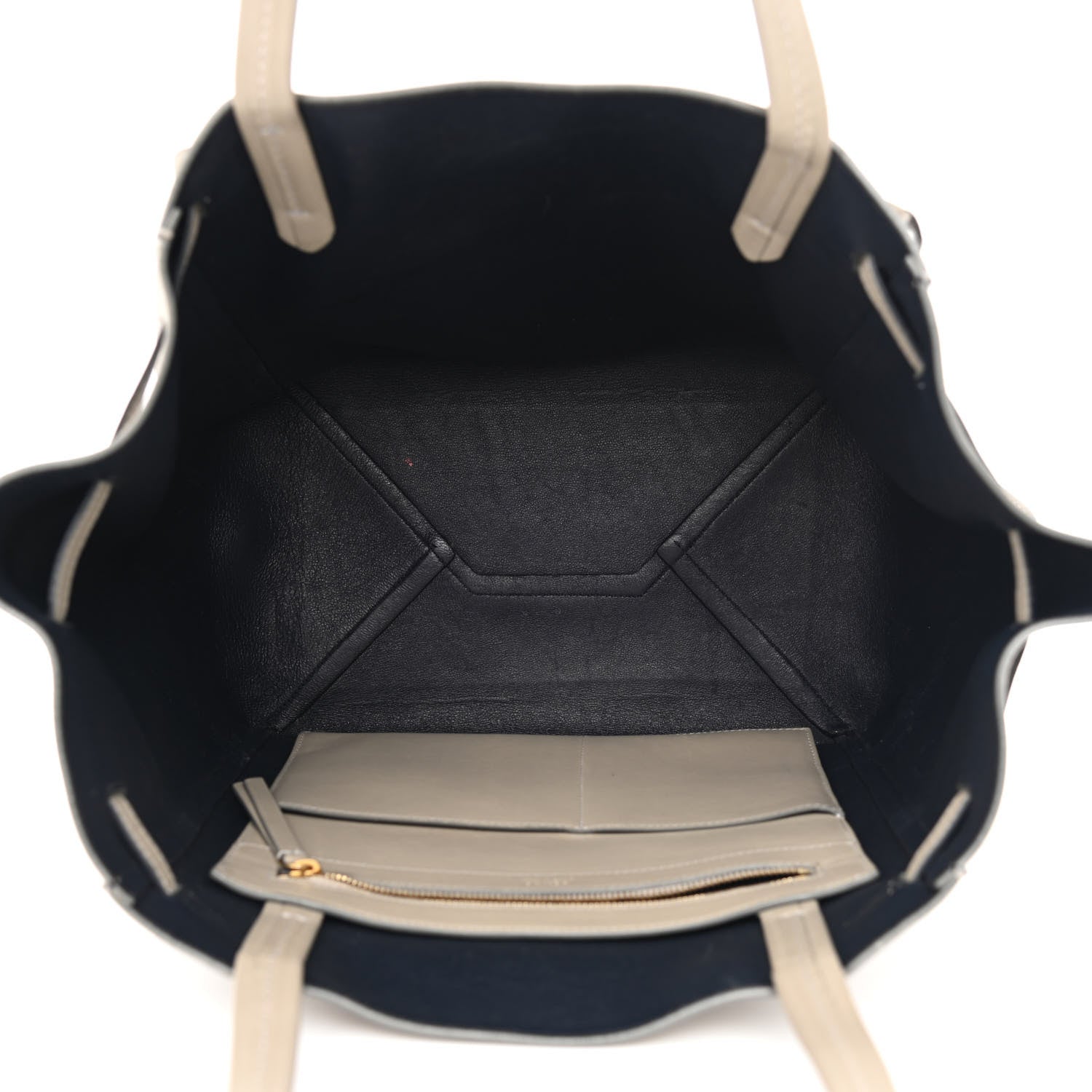 Celine Smooth Calfskin Small Belt Cabas Phantom Taupe 5 of 14