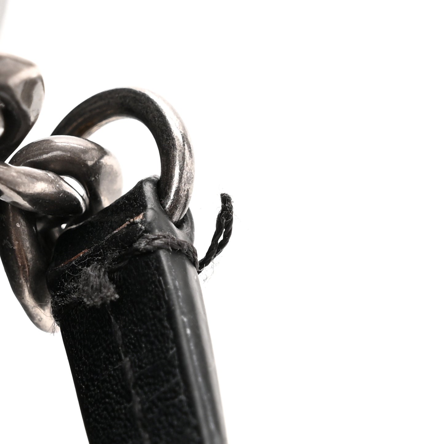 Lambskin Stitched Shopping Tote Black