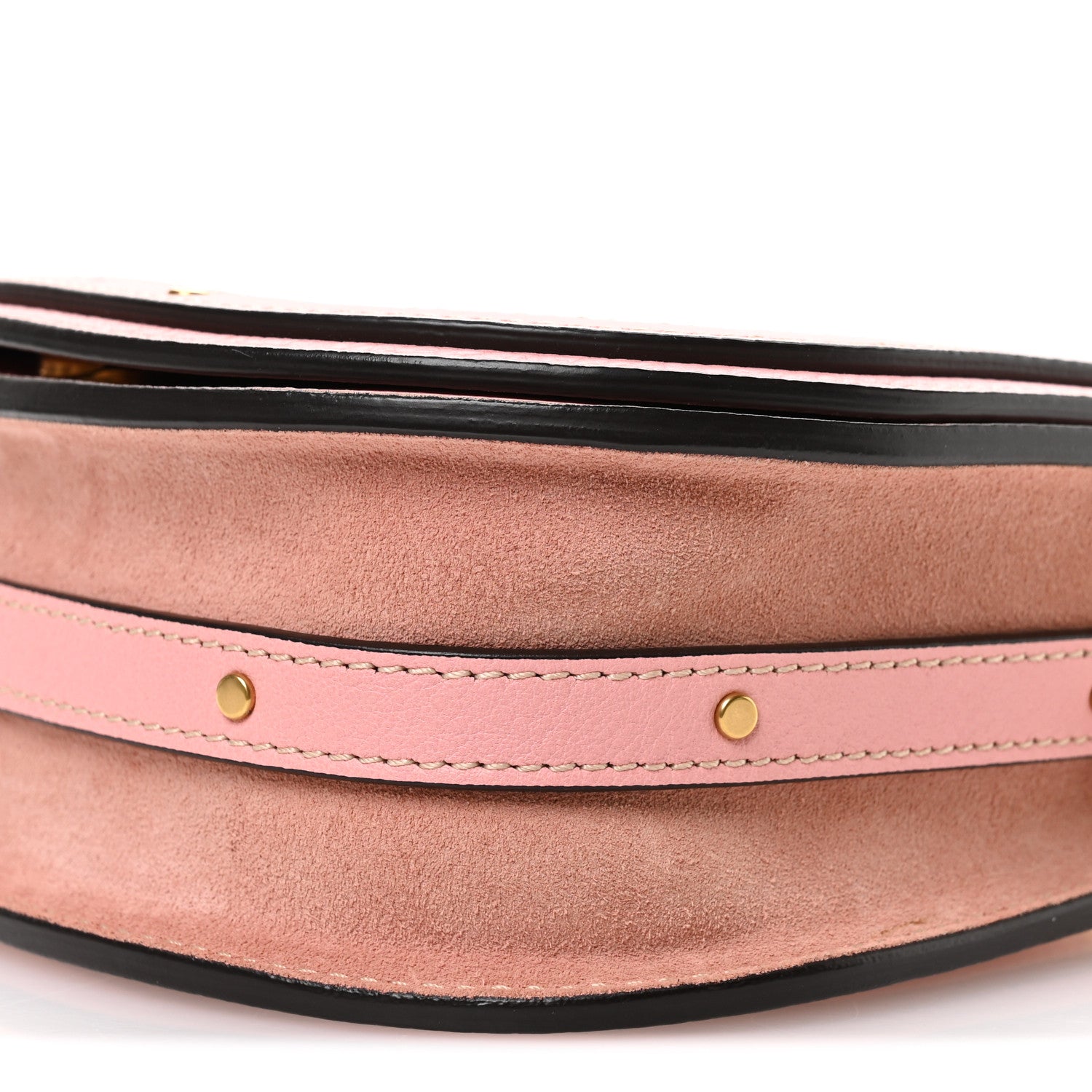 Chloe Calfskin Suede Small Nile Bracelet Bag Washed Pink 10 of 10