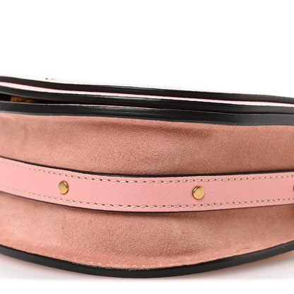 Chloe Calfskin Suede Small Nile Bracelet Bag Washed Pink 10 of 10