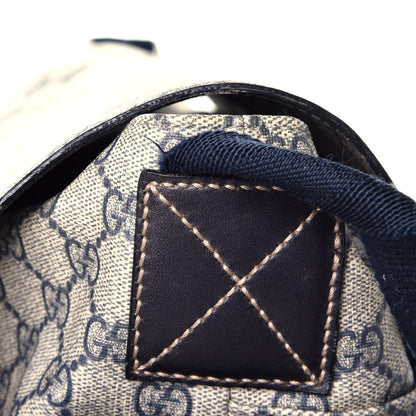Gucci GG Plus Monogram Messenger Diaper Bag Navy 12 of 12