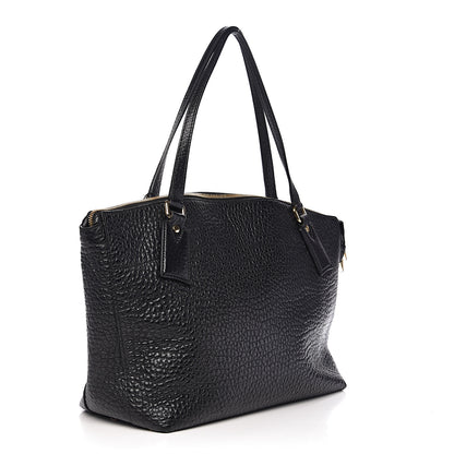 Burberry Signature Grain Calfskin Medium Welburn Tote Black 2 of 9