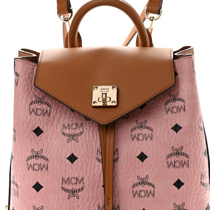MCM Visetos Small Essential Backpack Soft Pink 8 of 11