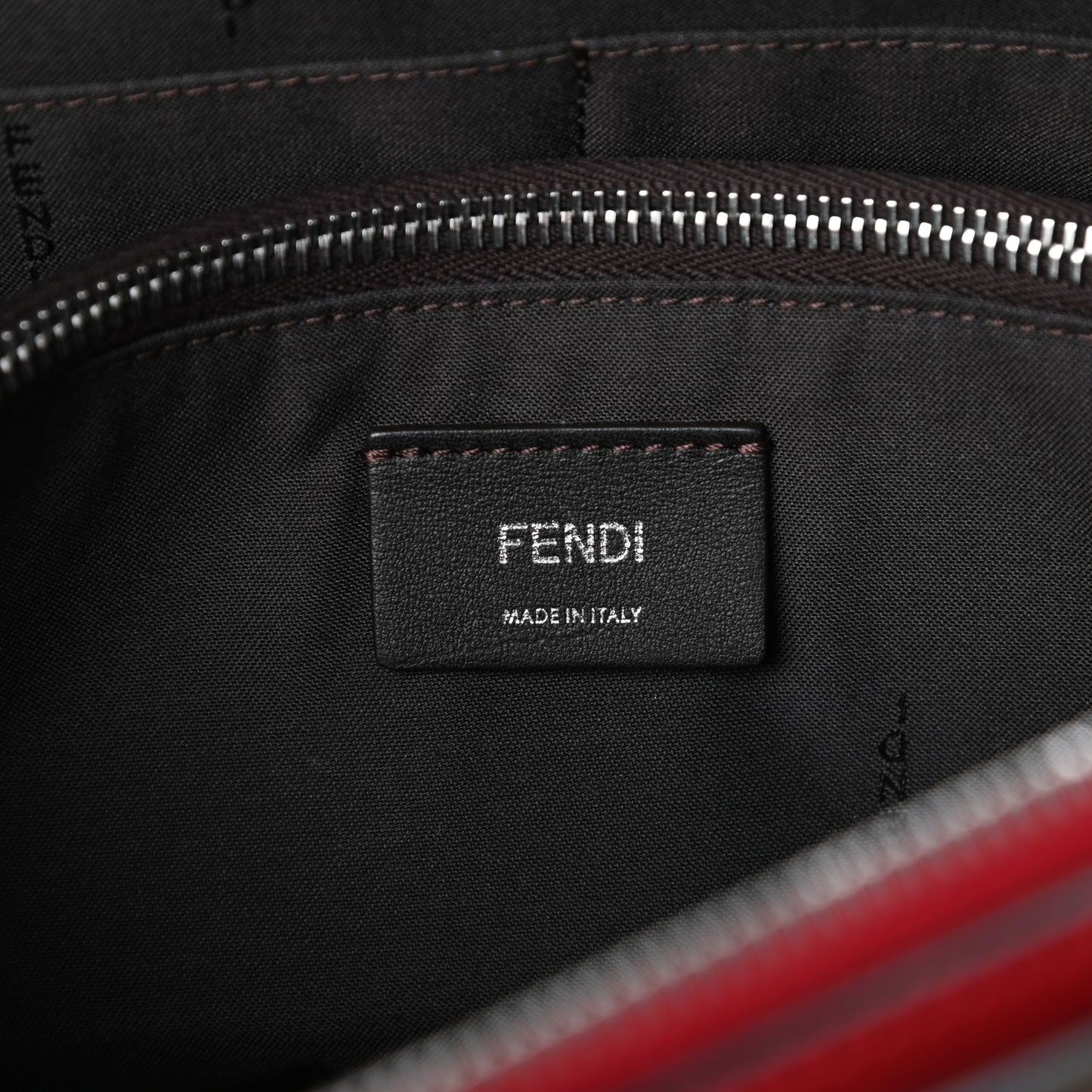 Vitello Dolce Bi-Color FF 1974 Embossed Medium By The Way Boston Bag Fragola Maya Black