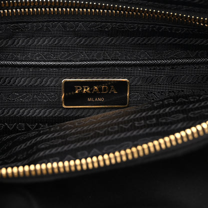 Prada Tessuto Nylon Saffiano Small Satchel Black 6 of 9