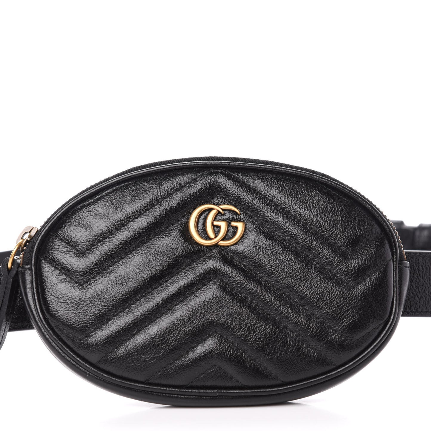 Calfskin Matelasse GG Marmont 2.0 Multi Belt Bag 95 38 Black