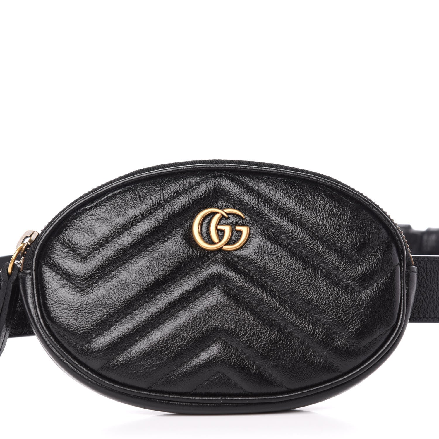 Gucci Calfskin Matelasse GG Marmont 2.0 Multi Belt Bag 95 38 Black 10 of 11