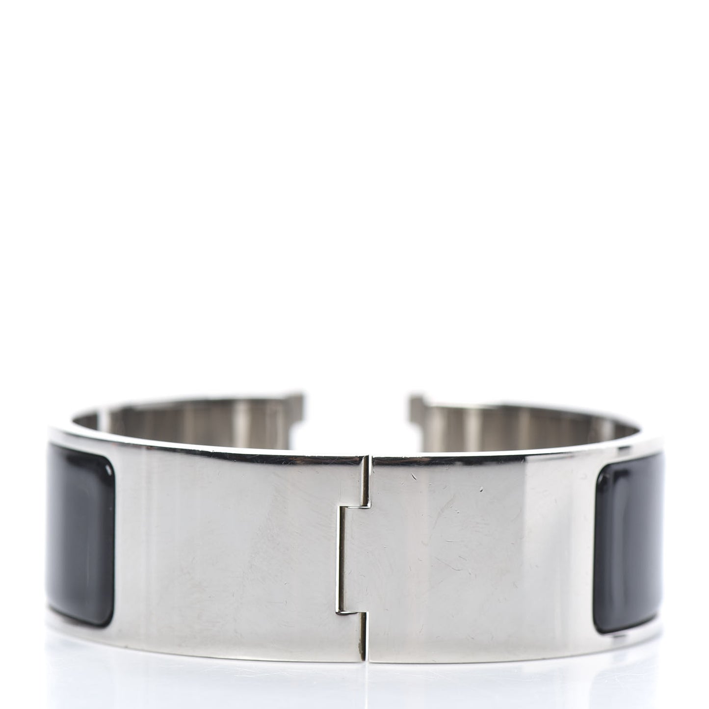 Enamel Wide Clic Clac H Bracelet PM Black