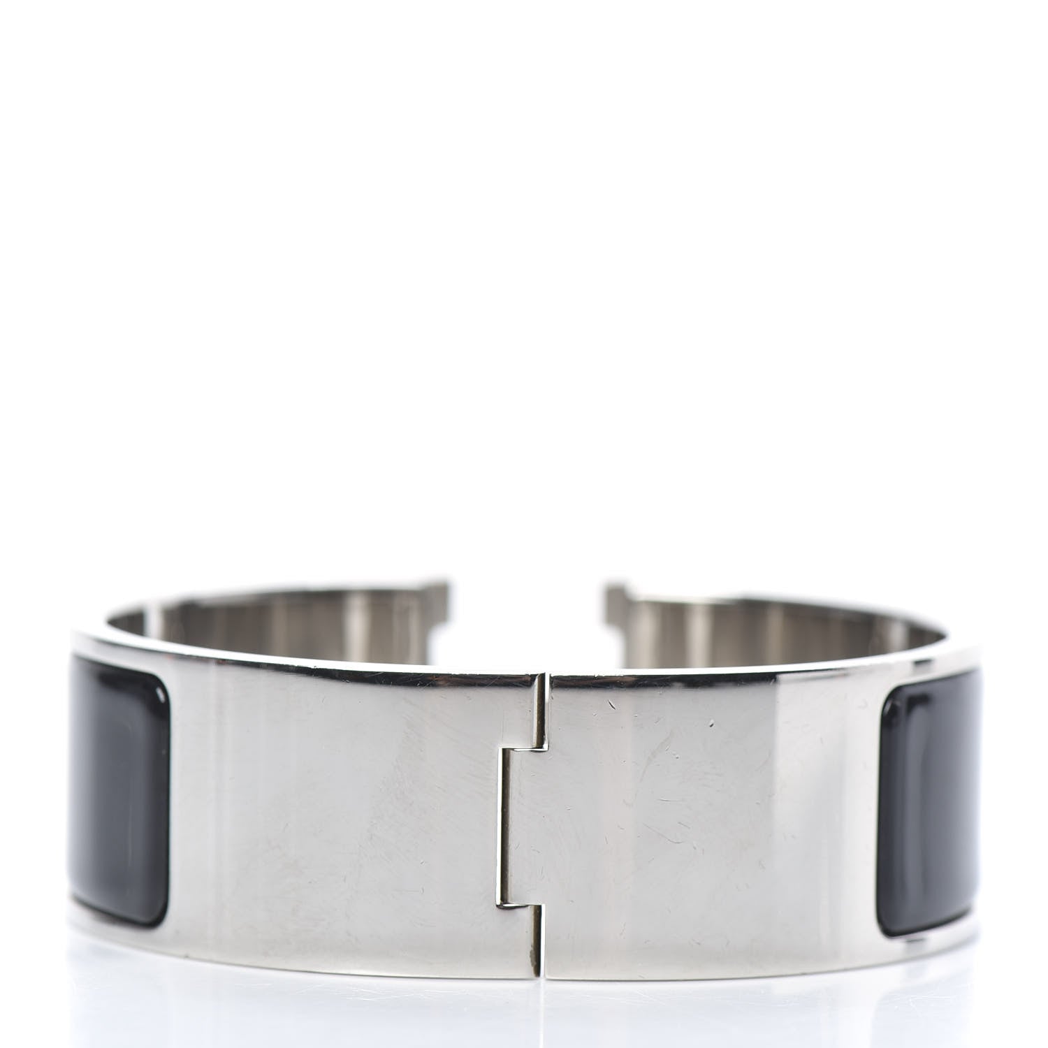 Hermes Enamel Wide Clic Clac H Bracelet PM Black 3 of 6