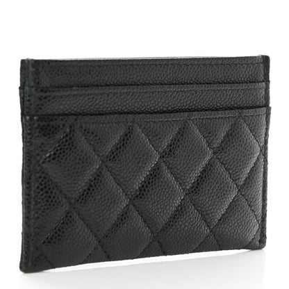Chanel Caviar Quilted Boy Card Holder Black 3 of 9
