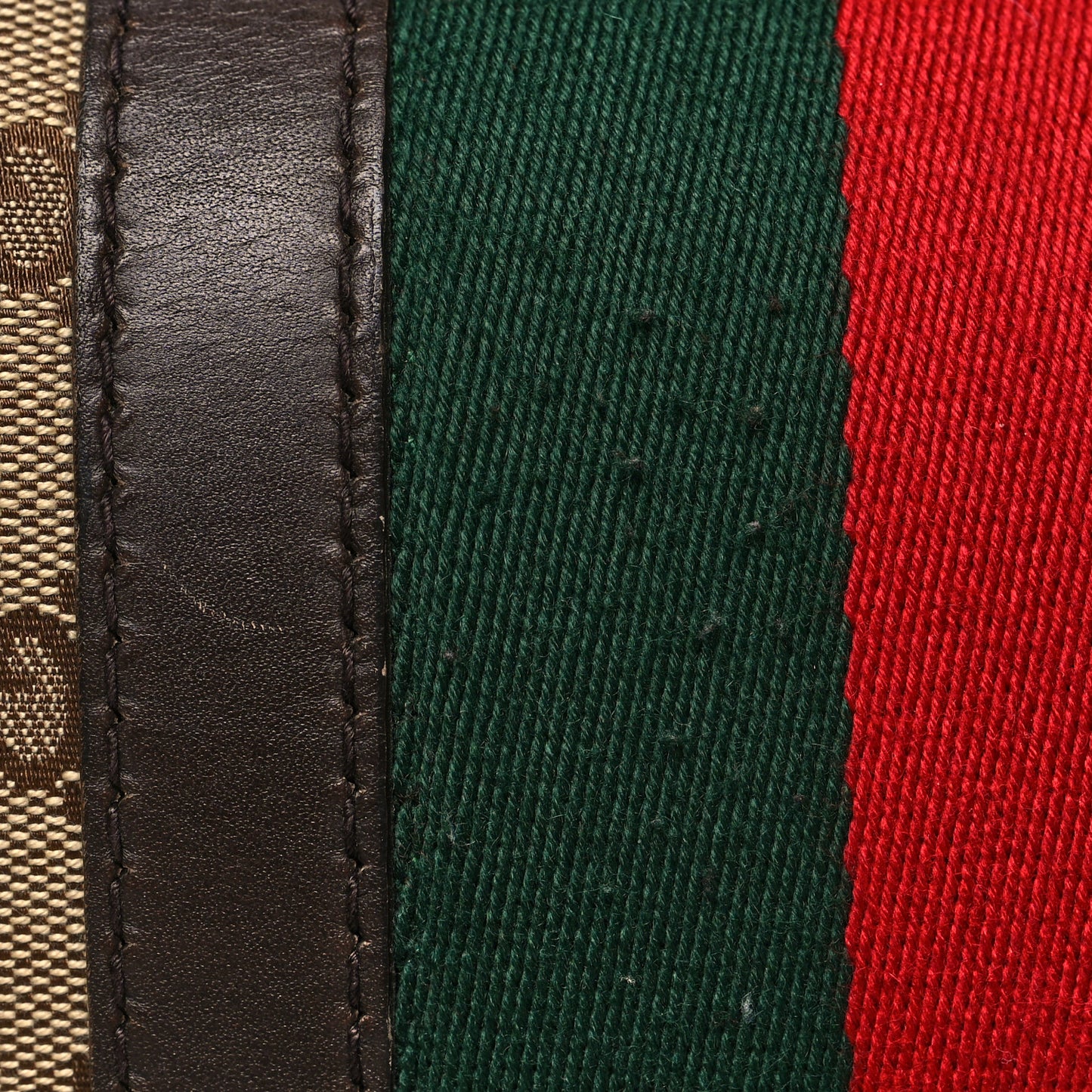 Monogram Vintage Web Medium Boston Dark Brown