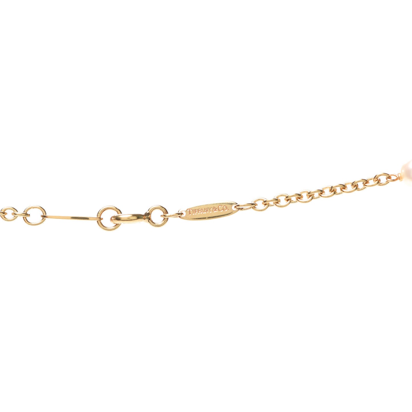 18K Yellow Gold Elsa Peretti Pearls By The Yard Sprinkle Necklace