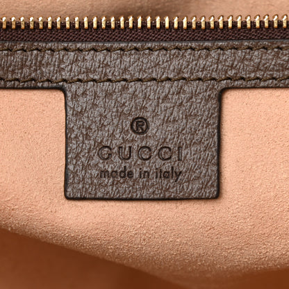 Gucci GG Supreme Monogram Web Medium Ophidia Boston Brown 6 of 10