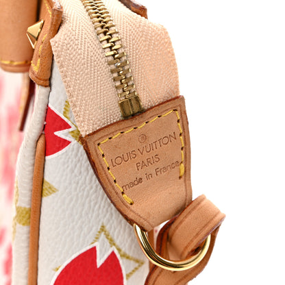 Louis Vuitton Monogram Cherry Blossom Pochette Accessories Red 6 of 10