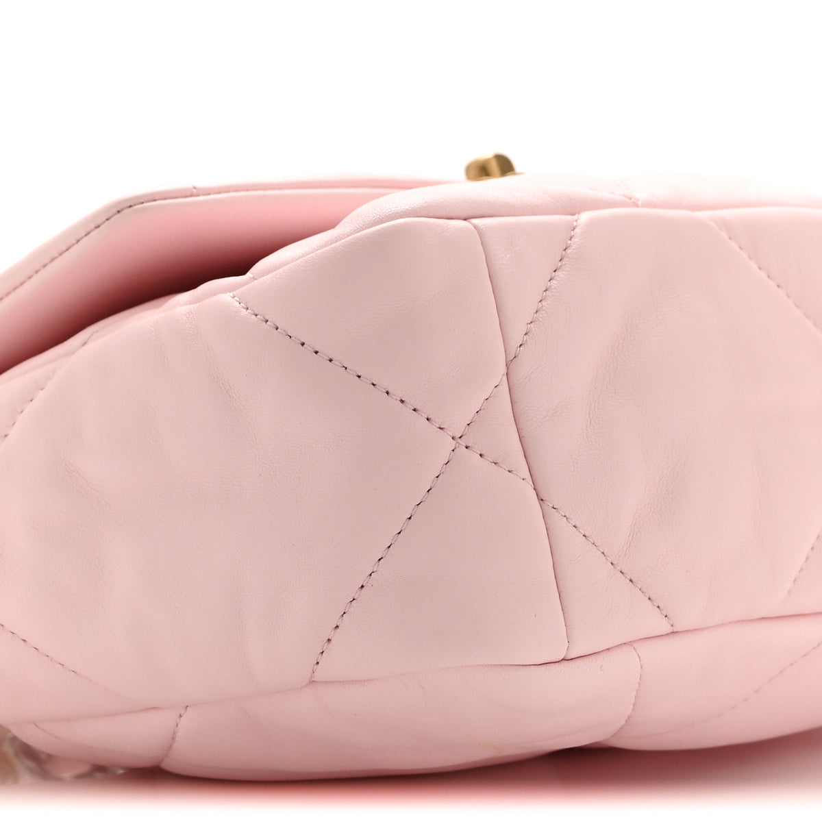 Chanel Lambskin Quilted Medium Chanel 19 Flap Light Pink 9 of 10