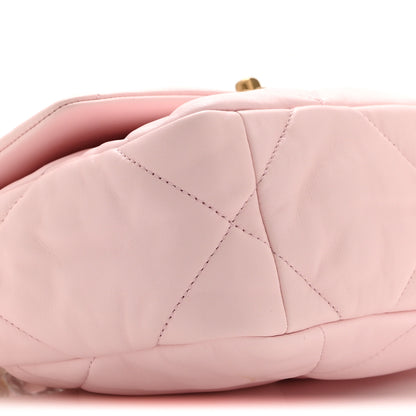 Chanel Lambskin Quilted Medium Chanel 19 Flap Light Pink 9 of 10