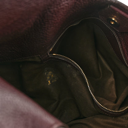 Tom Ford Grained Calfskin Alix Padlock Zip Tote Burgundy 9 of 13