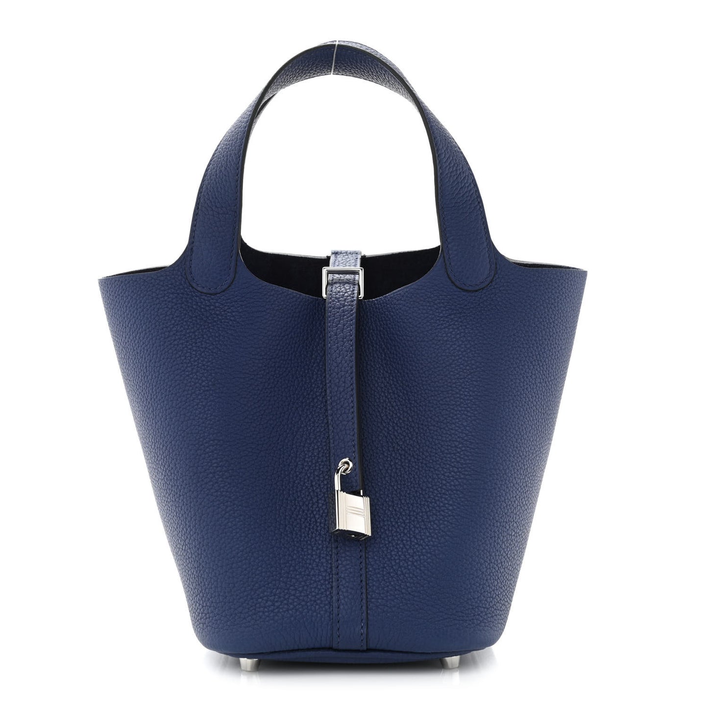 Taurillon Clemence Picotin Lock 18 PM Bleu Saphir