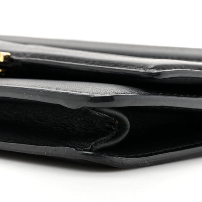 Fendi Vitello Flamingo Tube Wallet on Chain Black 9 of 14