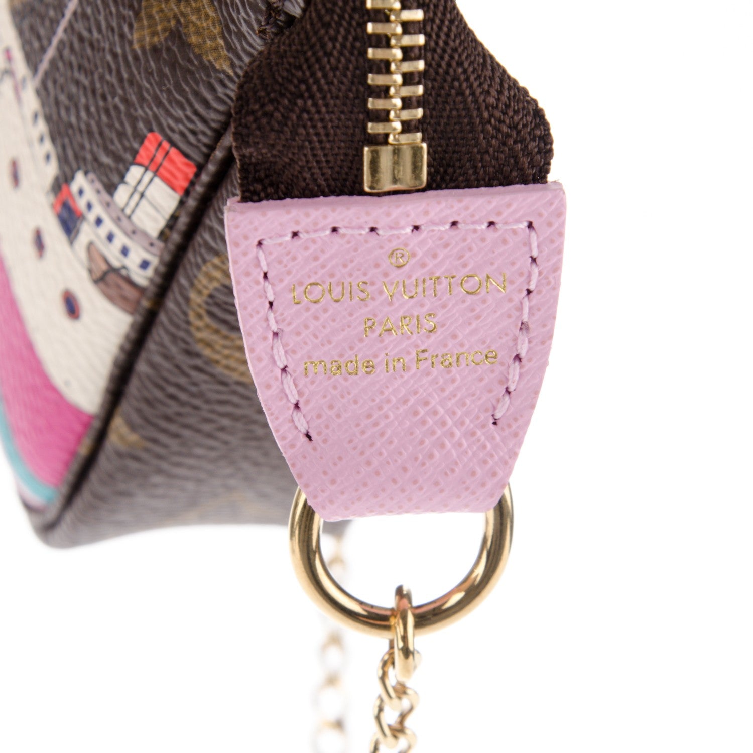 Louis Vuitton Monogram 2016 Christmas Animation Mini Pochette Accessories Rose Ballerine 6 of 7