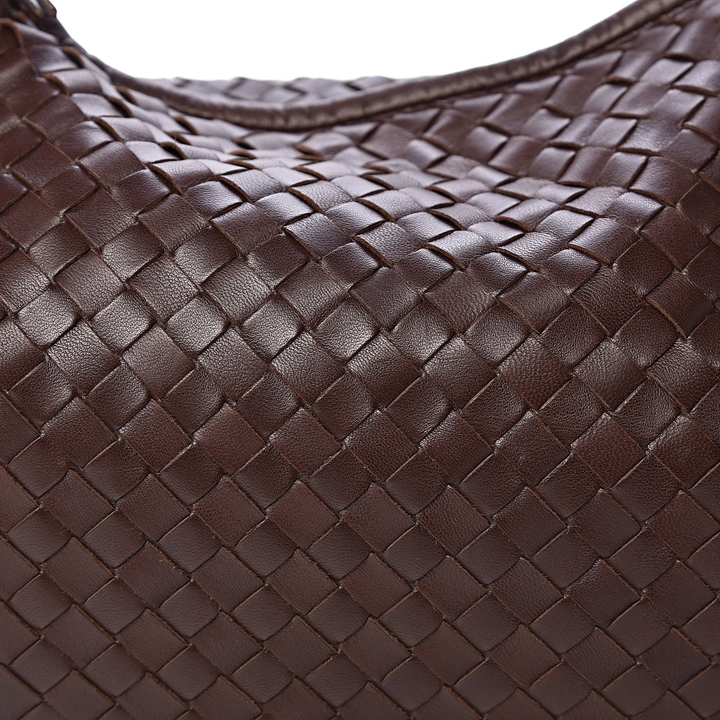 Nappa Intrecciato Medium Veneta Hobo Ebano