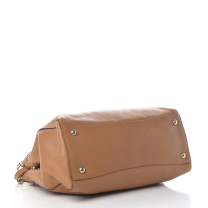 Prada Saffiano Cuir Top Handle Dome Tote Caramel 5 of 29